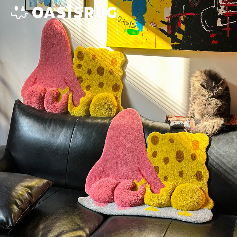 Squishing "Best Friend " Bnn Bun Rug