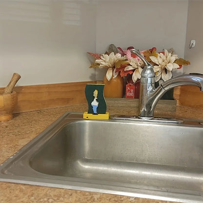 Homer backs Into the Bushes sponge holder – The Ultimate Kitchen Meme Upgrade! 🚀🧽